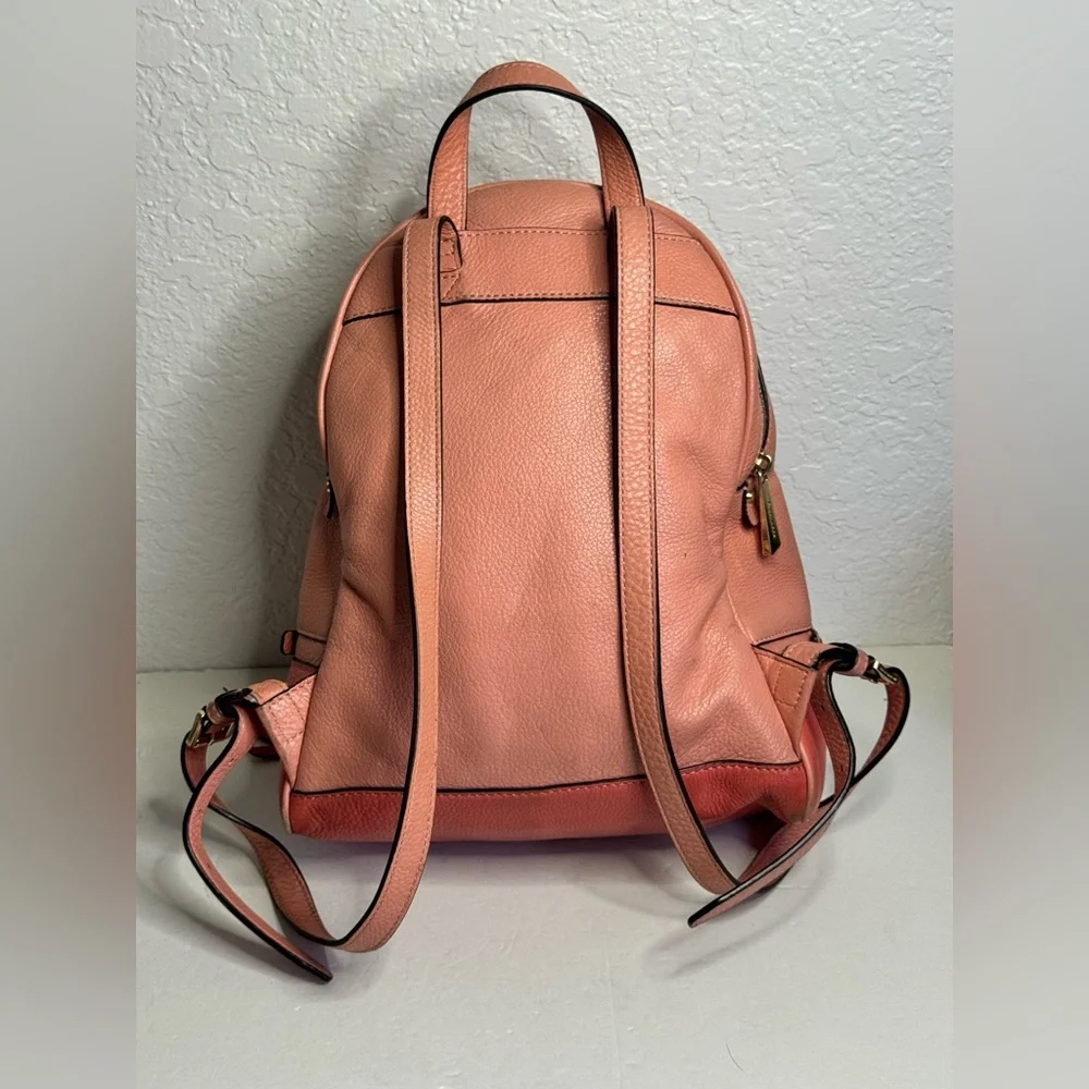 Michael Kors Adina Leather Backpack Grapefruit Color